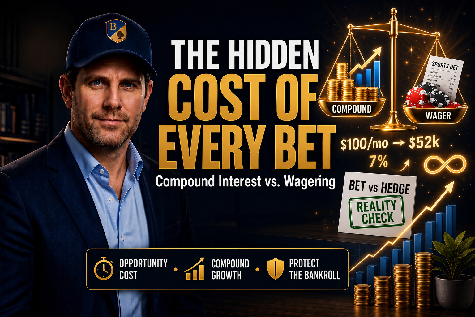 The hidden cost of every bet — compound interest vs. wagering
